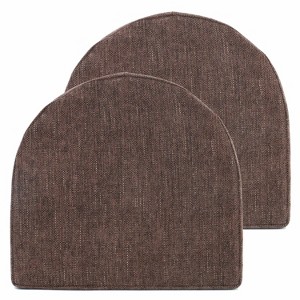 U-Shape High Density Memory Foam Chair Pads with Ties by Sweet Home Collection® - 1 of 4