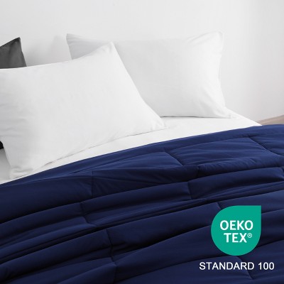 NTBAY 7-Piece Microfiber Comforter Set, Contrast Design Bedding Set with Deep Pocket Fitted Sheet, All Season Bed in a Bag — фото 5