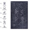 Grungis Washables Carpet,Low-pile Chenille Doormat Rug with Non-slip Backing,Stain Resistance Indoor Carpet for Bedroom,Dining Room - 3 of 4