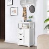 Yaheetech Wooden Floor Cabinet Free Standing Storage Organizer for Living Room - 3 of 4