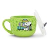 Silver Buffalo Peanuts Snoopy Easter Pastel Green Soup Mug With Vented Lid | Holds 24 Ounces - image 2 of 4