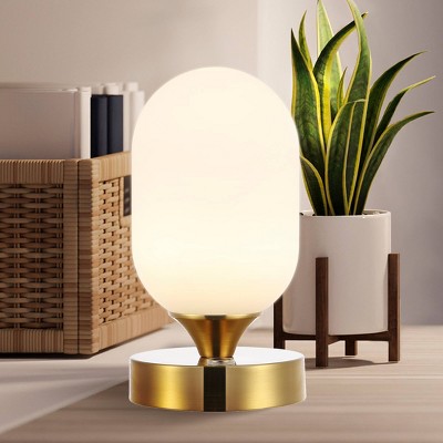 8" Eli Modern Minimalist Iron Rechargeable Integrated LED Table Lamp - JONATHAN Y
