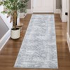 Faux Wool Machine Washable Foldable Printed Area Rug Modern Distressed Diamond Heart with Non Slip Design Stain Resistant Non Shedding Pet Friendly - 2 of 4