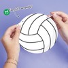 Big Dot of Happiness Volleyball Garland Banner, Sports Birthday Party or Baby Shower Decorations Banner, 30 Feet of Cord, 15 Double-Sided White - 3 of 4