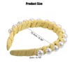 Unique Bargains Women's Fashion Faux Pearl Braided Tape Headband Hairband 0.79 Inch Wide 1 Pc - 4 of 4