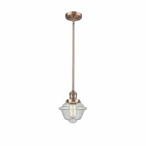 Oxford - 1 Light Stem Hung Mini Pendant In Traditional Style-8 Inches Tall and 7.5 Inches Wide - 1 of 1