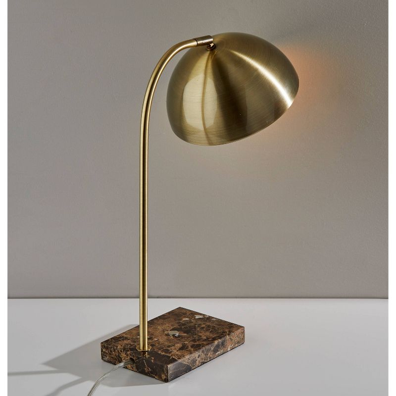 Paxton Desk Lamp Antique Brass - Adesso, 4 of 7