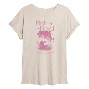 Women's - Pink Floyd - Pink Floyd Live Wywh Oversized Graphic T-Shirt - 1 of 4