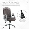 TiramisuBest Velvet Polyester Dark Gray Computer Chair, Swivel Wheels, Adjustable, Tilt, 264 lbs - 4 of 4