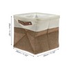 Unique Bargains Foldable Two-color Laundry Basket 11.02"x11.02"x11.02" 1 Pc - 3 of 4