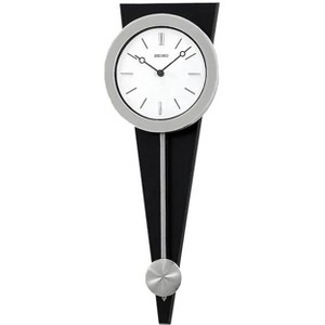Seiko "Zing" Most Modern Art Clock with Pendulum 23", Gray & Black - 1 of 4