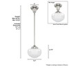 Hunter Fans 7.5" Saddle Creek Mini Pendant Ceiling Light Brushed Nickel Finish - 3 of 4