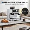 20 Bar Pressure Stainless Steel Espresso Machine with Grinder, 1.5L Removable Water Tank, Milk Frother Steam Wand for Latte - Adjustable Shot Volume - 3 of 4