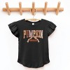 Pumpkin Season Patterns - Flutter Sleeve Graphic T-Shirt - 2 of 4