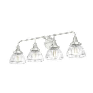 Hunter Fans Cypress Grove 4 - Light Vanity in  Brushed Nickel - 1 of 1