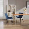 Mid Century Modern Upholstered Dining Chairs, 2 Pack Leather Upholstered Dining Chairs - 4 of 4