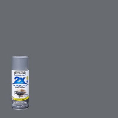 Rust-oleum 12oz 2x Painter's Touch Ultra Cover Satin Spray Paint Gray ...