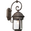 Minka Lavery Rustic Outdoor Wall Light Fixture Roman Bronze 16 3/4" Seedy Glass for Post Exterior Deck Porch Yard - 2 of 4