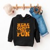 The Juniper Shop Here Comes The Fun Puff Print Toddler Graphic Hoodie - 2 of 3