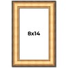 PosterPalooza | Photo Size Traditional Gold Picture Frame - UV Acrylic, Foam Board Backing, Hanging Hardware - 2 of 4