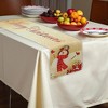 Unique Bargains Christmas Table Runner Polyester Red White 71x14 Inch 1Pcs - 2 of 4