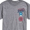 Men's - Marvel - Captain America Logo Stack Short Sleeve Graphic T-Shirt - 2 of 4