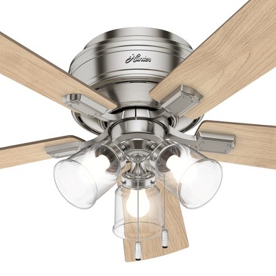 Brushed Nickel 52" Crestfield Ceiling Fan with LED Light and Reversible Blades