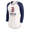 MLB Boston Red Sox Women's White 3/4 Sleeve Fashion T-Shirt - 2 of 3
