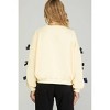 Women's Bow Tied Sweatshirt Top - SHE + SKY - 2 of 2
