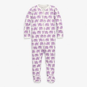 Primary Baby Organic Animal Friends Zip Footie - 1 of 4