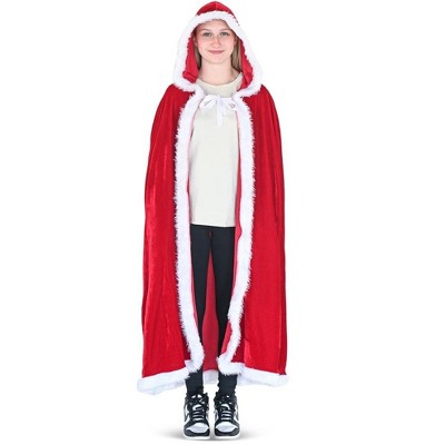 Skeleteen Adult's Velvet Costume Cape - Red : Target