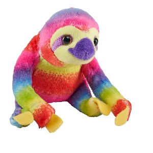 Wild Republic Rainbow Pocketkins Eco Sloth Stuffed Animal, 5 Inches - 1 of 1