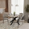 LeisureMod Ravenna 6-Piece Dining Set - 63" Rectangular MDF Wood Dining Table, 5 Leather Dining Chairs - 2 of 4