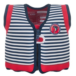 Konfidence Learn to Swim Buoyancy Jacket in Hamptons Navy Stripe - 1 of 4