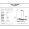 Urban Ambiance Luxury Industrial Chandelier 9''H x 38''W,  Galvanized Steel Finish,  Berkeley Collection, UHP3913 - 3 of 4