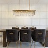 ALOADECOR 12-Light Modern Fringe Crystal Chandelier for Dining Room with Crystal Accents - 2 of 4