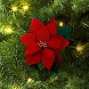 Christmas Fabric Poinsettia Ornament - Wondershop™ - 2 of 3