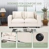 WestinTrends Hearthside 70" Modular Corduroy Loveseat Sofa With USB/Type-C Ports and Side Pockets - 4 of 4