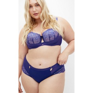 Women's Plus Size Renay Hi Brief - sapphire | CITY CHIC - 1 of 4