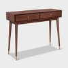 Sutton Mid-century Modern Console Table Walnut Brown - Adore Decor : Target