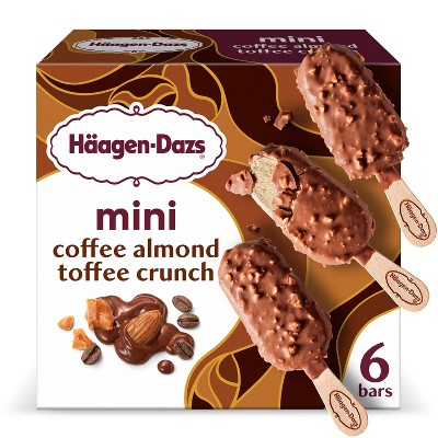 Haagen-Dazs Coffee Almond Crunch Mini Ice Cream - 7.26oz/6ct