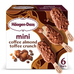 Haagen-Dazs Coffee Almond Crunch Mini Ice Cream - 7.26oz/6ct - 1 of 4