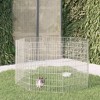 vidaXL Animal Enclosure Silver Galvanized Iron 8 Panels Adjustable - 21.3" x 31.5" 8-panel - 2 of 4