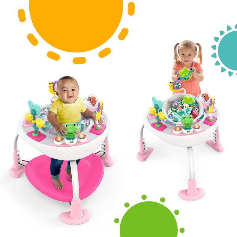 Bright Starts Bounce Baby 2-in-1 Activity Jumper Learning Toy - Playful Palms, 3 of 19
