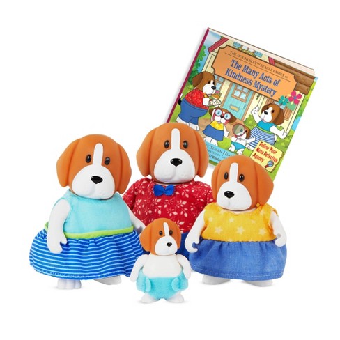 Li'l Woodzeez Houndsley Beagle Family Miniature Animal Figurine Set : Target