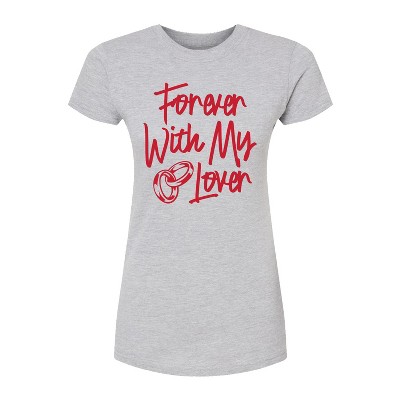 Women's - Instant Message - Forever With My Lover Fitted Graphic T-Shirt
