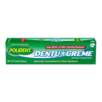 Polident Dentu-Creme Denture Cleanser Paste 3.9 Oz