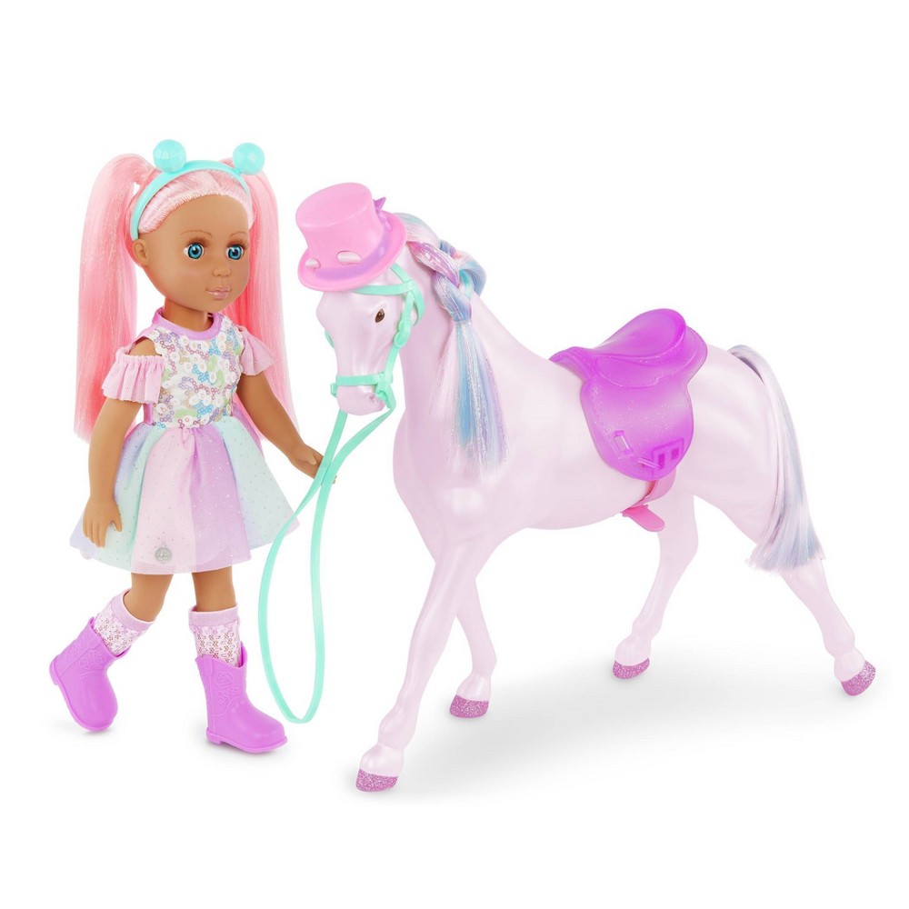 Glitter Girls 14" Doll and Rainbow Toy Horse Areli & Adore