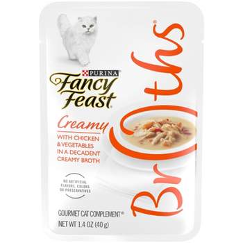 Purina Fancy Feast Wet Cat Food Complement Creamy Broths - 1.4oz