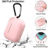 BONGEEK AirPods Pro Case Cover,Soft Silicone Protective Cases Cover Skin for Apple AirPod Pro 2 Charging Case Keychain Front LED Visible,Pink - 4 of 4